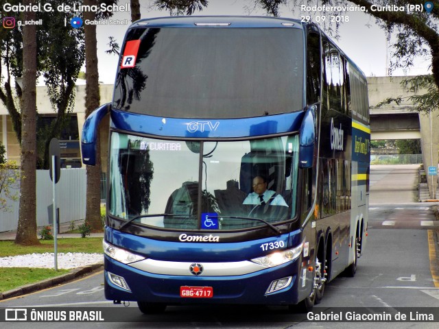 Viação Cometa 17330 na cidade de Curitiba, Paraná, Brasil, por Gabriel Giacomin de Lima. Número da foto: #6360674.