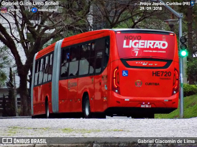 Auto Viação Redentor HE720 na cidade de Curitiba, Paraná, Brasil, por Gabriel Giacomin de Lima. ID da foto: 6360696.