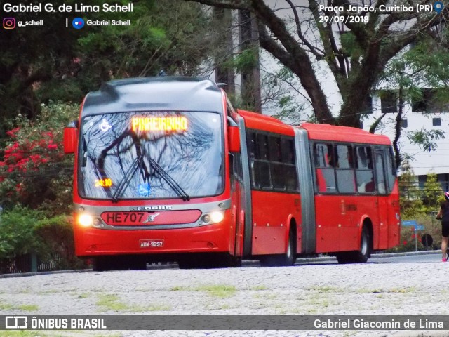 Auto Viação Redentor HE707 na cidade de Curitiba, Paraná, Brasil, por Gabriel Giacomin de Lima. Número da foto: #6360702.