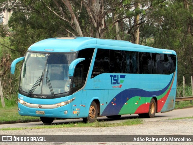 TSL Transportes 703 na cidade de Belo Horizonte, Minas Gerais, Brasil, por Adão Raimundo Marcelino. ID da foto: 6360802.