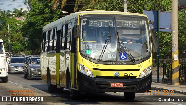 Viação Elite 2299 na cidade de Volta Redonda, Rio de Janeiro, Brasil, por Claudio Luiz. Número da foto: #6360192.