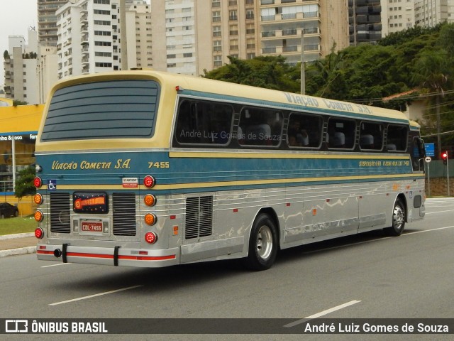 Viação Cometa 7455 na cidade de São Paulo, São Paulo, Brasil, por André Luiz Gomes de Souza. ID da foto: 6360423.