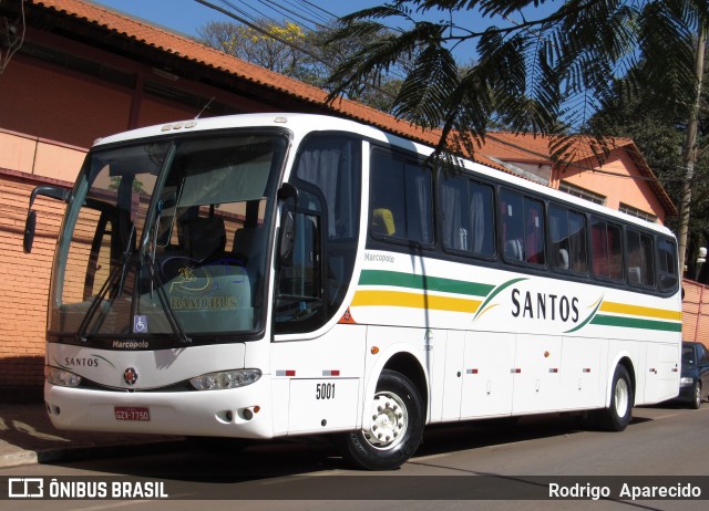 Viação Santos 5001 na cidade de Congonhas, Minas Gerais, Brasil, por Rodrigo  Aparecido. ID da foto: 6361499.