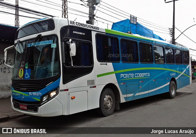 Viação Ponte Coberta RJ 190.071 na cidade de Rio de Janeiro, Rio de Janeiro, Brasil, por Jorge Lucas Araújo. Número da foto: #6361888.