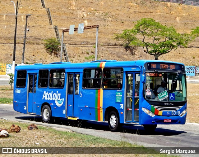 Viação Atalaia Transportes 6310 na cidade de Aracaju, Sergipe, Brasil, por Sergio Marques . Número da foto: #6361573.