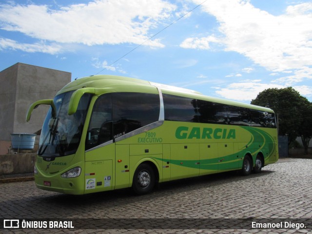 Viação Garcia 7809 na cidade de Ivaiporã, Paraná, Brasil, por Emanoel Diego.. ID da foto: 6362502.