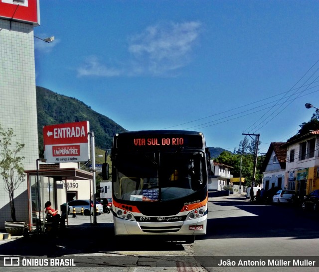 Auto Viação Imperatriz 0725 na cidade de Santo Amaro da Imperatriz, Santa Catarina, Brasil, por João Antonio Müller Muller. ID da foto: 6363340.