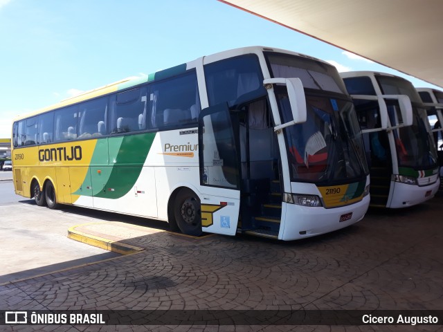 Empresa Gontijo de Transportes 21190 na cidade de Ribeirão Preto, São Paulo, Brasil, por Cicero Augusto. ID da foto: 6363339.