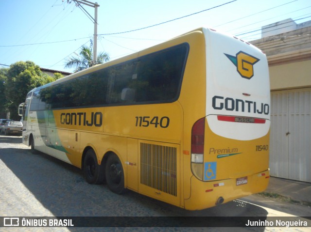 Empresa Gontijo de Transportes 11540 na cidade de Araçuaí, Minas Gerais, Brasil, por Juninho Nogueira. ID da foto: 6365088.