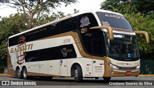 Auto Viação Gadotti 3318 na cidade de São Paulo, São Paulo, Brasil, por Cristiano Soares da Silva. ID da foto: 6364432.