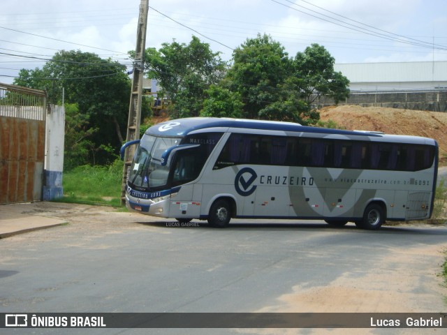 Viação Cruzeiro 6091 na cidade de Teresina, Piauí, Brasil, por Lucas Gabriel. ID da foto: 6363287.