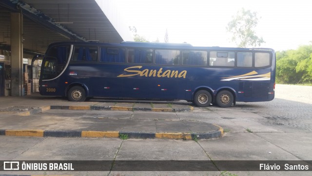 Empresas de Transportes Santana e São Paulo 2000 na cidade de Cruz das Almas, Bahia, Brasil, por Flávio  Santos. ID da foto: 6368985.