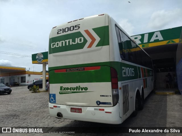 Empresa Gontijo de Transportes 21005 na cidade de Salgueiro, Pernambuco, Brasil, por Paulo Alexandre da Silva. ID da foto: 6366825.