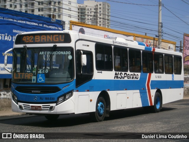 Viação Nossa Senhora da Penha RJ 188.030 na cidade de Nova Iguaçu, Rio de Janeiro, Brasil, por Daniel Lima Coutinho. ID da foto: 6367881.