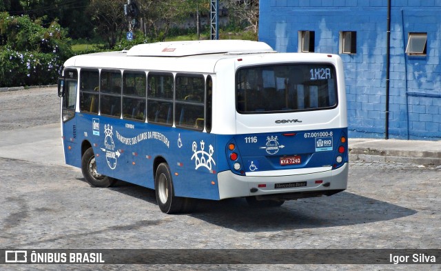 Transriver Transporte 1116 na cidade de Rio de Janeiro, Rio de Janeiro, Brasil, por Igor Silva. Número da foto: #6366967.