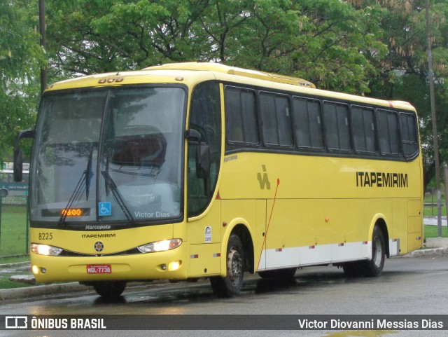 Viação Itapemirim 8225 na cidade de Vitória, Espírito Santo, Brasil, por Victor Diovanni Messias Dias. ID da foto: 6366317.