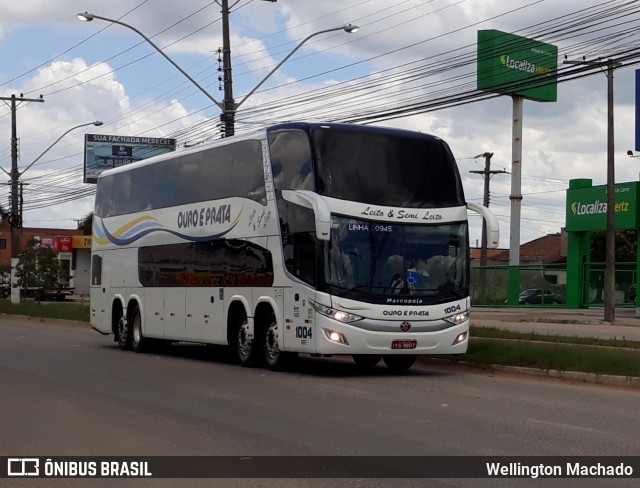 Viação Ouro e Prata 1004 na cidade de Bagé, Rio Grande do Sul, Brasil, por Wellington Machado. Número da foto: #6366971.