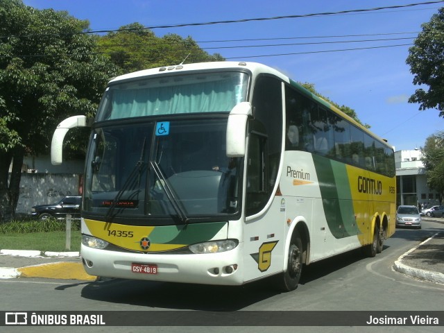 Empresa Gontijo de Transportes 14355 na cidade de Curvelo, Minas Gerais, Brasil, por Josimar Vieira. Número da foto: #6369009.
