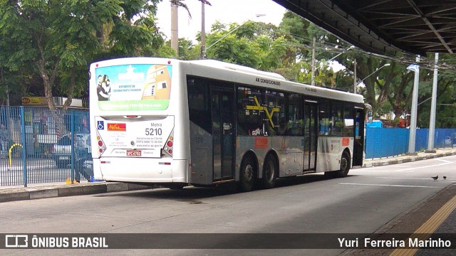 Metra - Sistema Metropolitano de Transporte 5210 na cidade de São Paulo, São Paulo, Brasil, por Yuri Ferreira Marinho. ID da foto: 6365770.