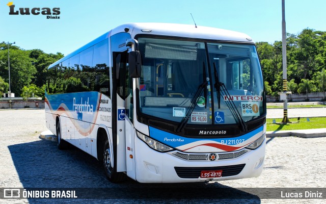 Viação Pendotiba RJ 211.027 na cidade de Niterói, Rio de Janeiro, Brasil, por Lucas Diniz. Número da foto: #6365512.