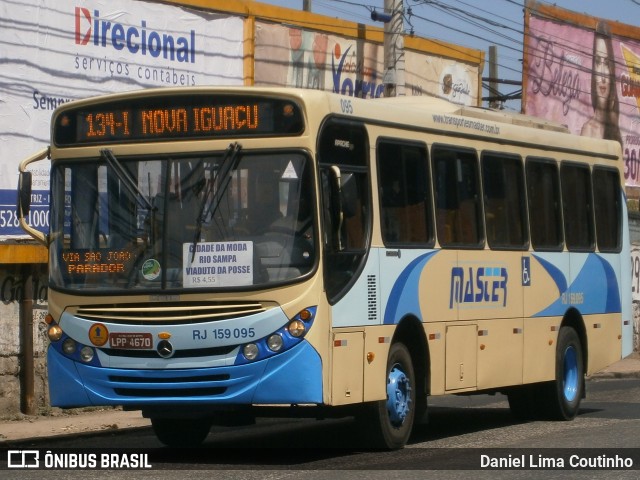 Master Transportes Coletivos de Passageiros RJ 159.095 na cidade de Nova Iguaçu, Rio de Janeiro, Brasil, por Daniel Lima Coutinho. Número da foto: #6367941.
