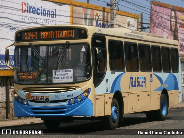 Master Transportes Coletivos de Passageiros RJ 159.095 na cidade de Nova Iguaçu, Rio de Janeiro, Brasil, por Daniel Lima Coutinho. ID da foto: 6367941.