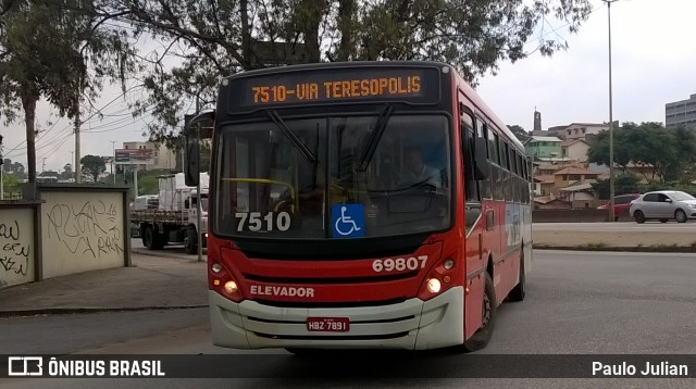 Viação Santa Edwiges 69807 na cidade de Contagem, Minas Gerais, Brasil, por Paulo Julian. Número da foto: #6366864.