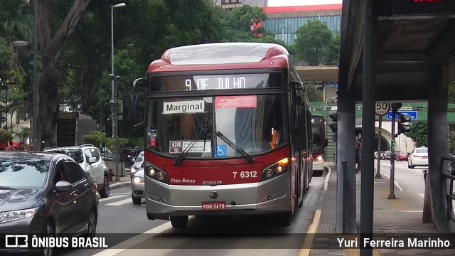 Viação Gatusa Transportes Urbanos 7 6312 na cidade de São Paulo, São Paulo, Brasil, por Yuri Ferreira Marinho. Número da foto: #6368155.