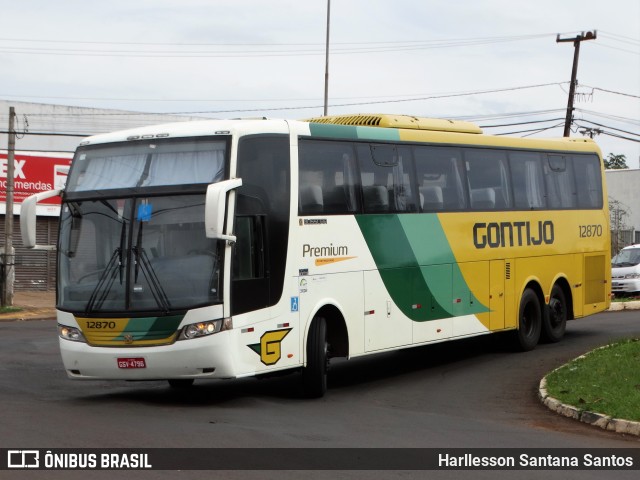 Empresa Gontijo de Transportes 12870 na cidade de Foz do Iguaçu, Paraná, Brasil, por Harllesson Santana Santos. ID da foto: 6372991.