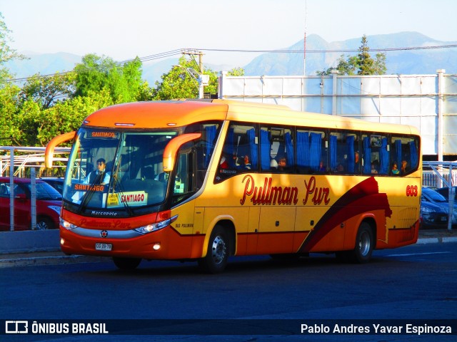 Pullman Sur 603 na cidade de Rancagua, Cachapoal, Libertador General Bernardo O'Higgins, Chile, por Pablo Andres Yavar Espinoza. ID da foto: 6369800.