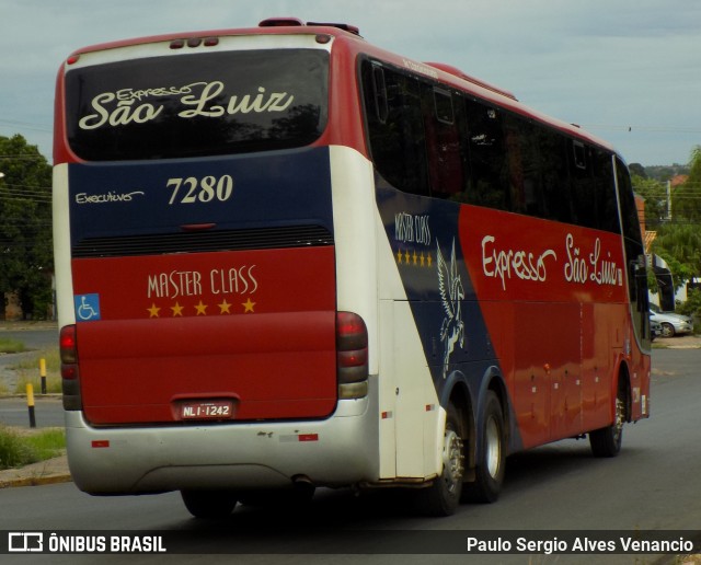 Expresso São Luiz 7280 na cidade de Cuiabá, Mato Grosso, Brasil, por Paulo Sergio Alves Venancio. Número da foto: #6372163.