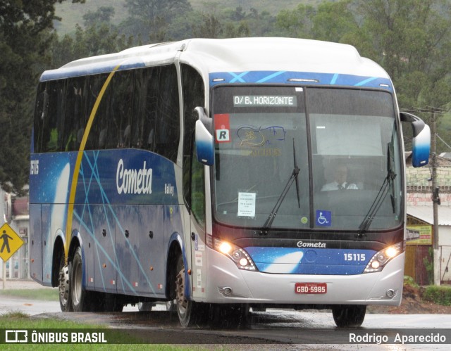 Viação Cometa 15115 na cidade de Conselheiro Lafaiete, Minas Gerais, Brasil, por Rodrigo  Aparecido. Número da foto: #6377094.