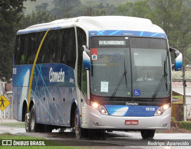 Viação Cometa 15115 na cidade de Conselheiro Lafaiete, Minas Gerais, Brasil, por Rodrigo  Aparecido. ID da foto: 6377094.