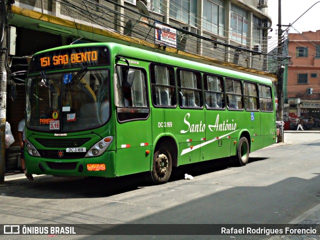 Transportes Santo Antônio DC 3.169 na cidade de Duque de Caxias, Rio de Janeiro, Brasil, por Rafael Rodrigues Forencio. Número da foto: #6375142.