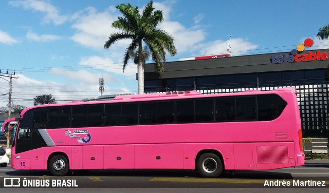 TRACOPA - Transportes Costarricenses Panameños 15 na cidade de Mata Redonda, San José, San José, Costa Rica, por Andrés Martínez Rodríguez. ID da foto: 6376287.