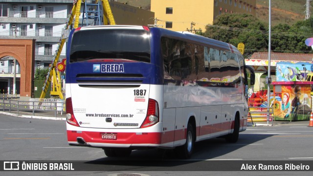 Breda Transportes e Serviços 1887 na cidade de Aparecida, São Paulo, Brasil, por Alex Ramos Ribeiro. ID da foto: 6377714.