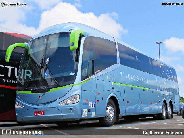 Viação Garcia 7949 na cidade de Aparecida, São Paulo, Brasil, por Guilherme Estevan. Número da foto: #6375714.