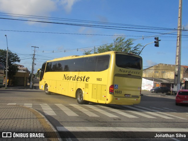 Viação Nordeste 1603 na cidade de Natal, Rio Grande do Norte, Brasil, por Jonathan Silva. ID da foto: 6375808.