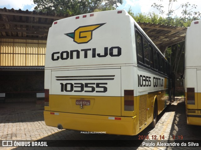 Empresa Gontijo de Transportes 10355 na cidade de Belo Horizonte, Minas Gerais, Brasil, por Paulo Alexandre da Silva. ID da foto: 6375326.