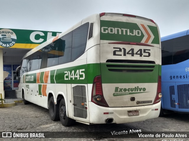 Empresa Gontijo de Transportes 21445 na cidade de Salgueiro, Pernambuco, Brasil, por Vicente de Paulo Alves. Número da foto: #6374618.