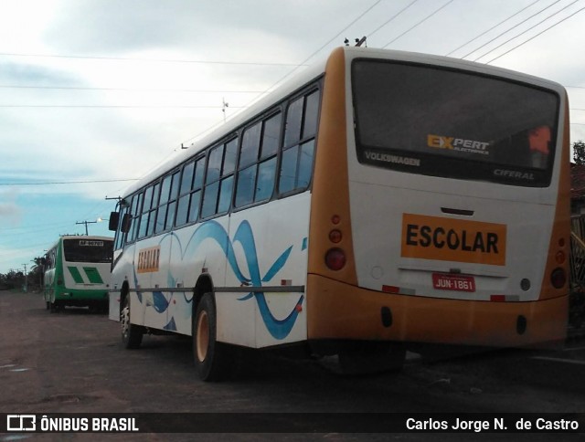 Ônibus Particulares AF-90707 - CLONE na cidade de São João de Pirabas, Pará, Brasil, por Carlos Jorge N.  de Castro. Número da foto: #6378940.