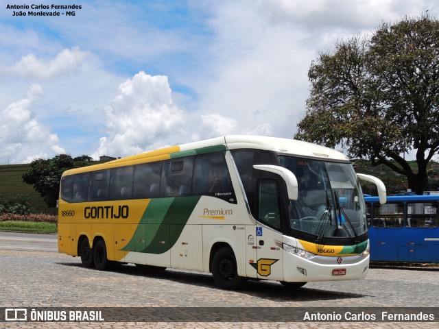 Empresa Gontijo de Transportes 18660 na cidade de João Monlevade, Minas Gerais, Brasil, por Antonio Carlos Fernandes. Número da foto: #6379227.