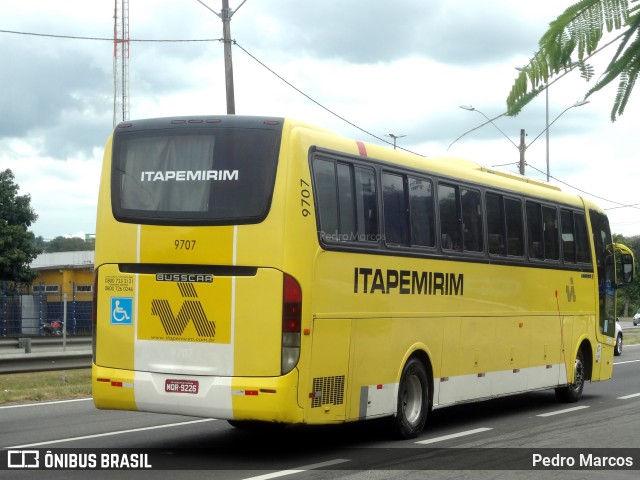 Viação Itapemirim 9707 na cidade de São Gonçalo, Rio de Janeiro, Brasil, por Pedro Marcos. Número da foto: #6382061.