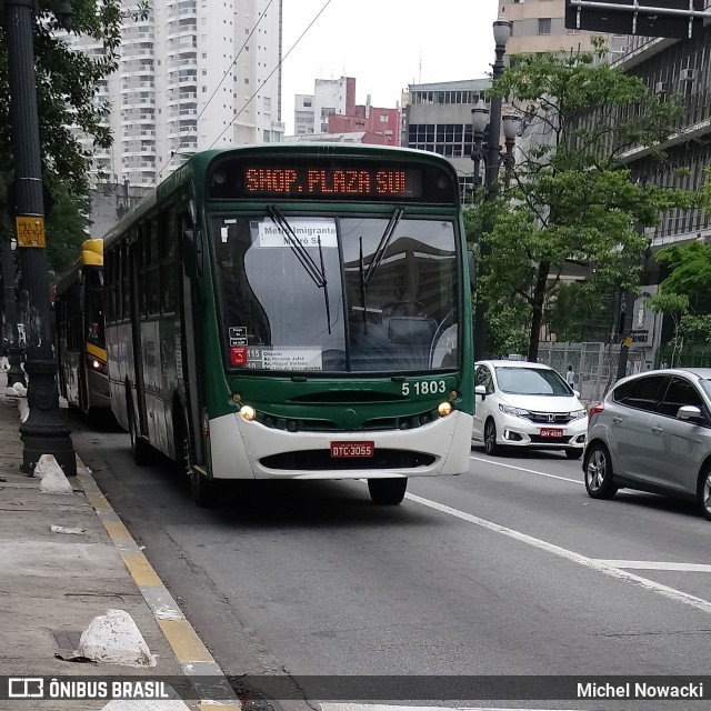 Via Sul Transportes Urbanos 5 1803 na cidade de São Paulo, São Paulo, Brasil, por Michel Nowacki. ID da foto: 6382750.