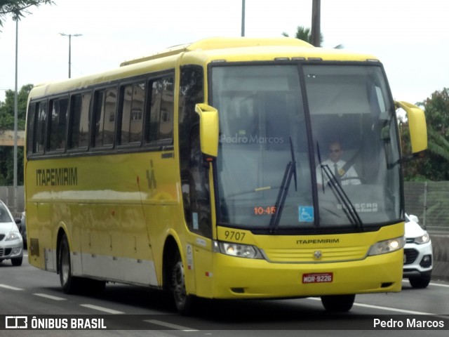 Viação Itapemirim 9707 na cidade de São Gonçalo, Rio de Janeiro, Brasil, por Pedro Marcos. ID da foto: 6381882.