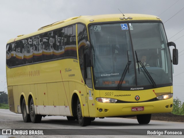 Viação Itapemirim 5021 na cidade de Messias, Alagoas, Brasil, por Rodrigo Fonseca. ID da foto: 6380480.