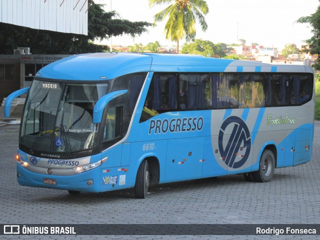 Auto Viação Progresso 6610 na cidade de Maceió, Alagoas, Brasil, por Rodrigo Fonseca. ID da foto: 6380471.