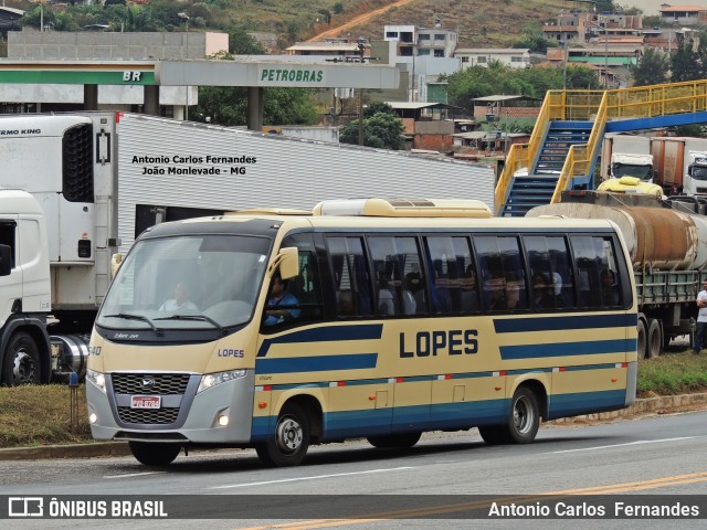 Viação Lopes 640 na cidade de João Monlevade, Minas Gerais, Brasil, por Antonio Carlos Fernandes. Número da foto: #6379191.