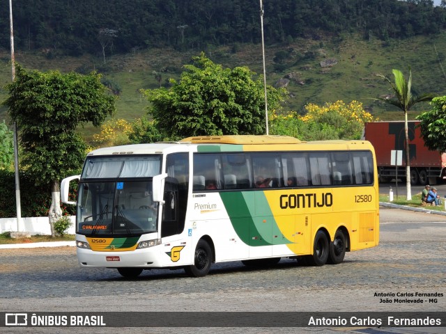 Empresa Gontijo de Transportes 12580 na cidade de João Monlevade, Minas Gerais, Brasil, por Antonio Carlos Fernandes. Número da foto: #6383942.