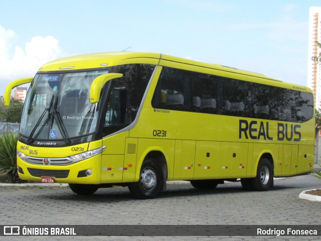 Expresso Real Bus 0231 na cidade de Campina Grande, Paraíba, Brasil, por Rodrigo Fonseca. Número da foto: #6384790.